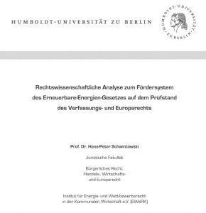 Rechtswissenschaftliche Analyse EEG